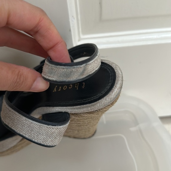 Theory peep toe espadrilles. 5” size 39 - Picture 9 of 12